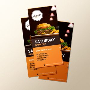 100 Flyers full color 1/3"